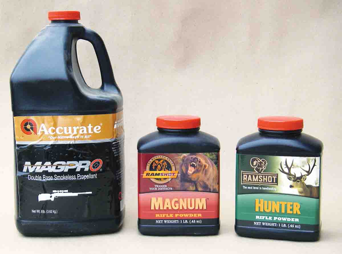 Accurate Magpro and Ramshot Magnum and Hunter spherical powders meter extremely uniformly while providing accuracy and factory load velocities.